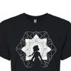 Women's - Frozen 2 - Elsa Snowflake Cropped Graphic T-Shirt - 2 of 4