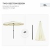 MOEPISY 9ft Patio Umbrella with Push Button Tilt and Crank - 4 of 4
