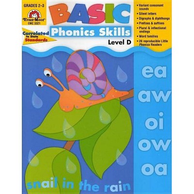 Basic Phonics Skills, Level D - (Evan-Moor) (Paperback)