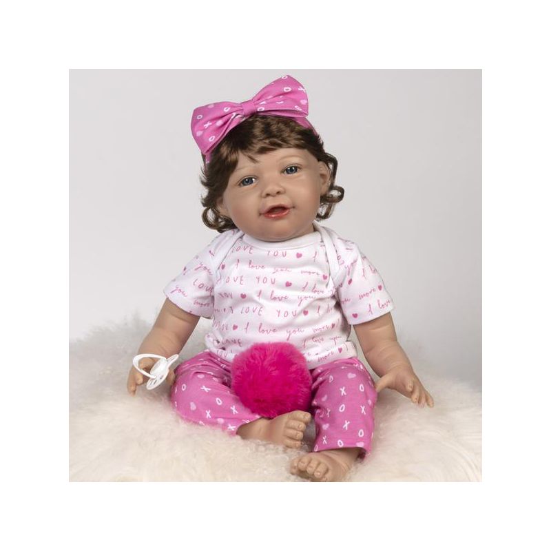 Paradise Galleries Realistic Toddler Doll - I Love You More with Magnetic Mouth and Pacifier, 21 inch in SoftTouch Vinyl, 8-Piece Reborn Doll Gift Set, 5 of 9