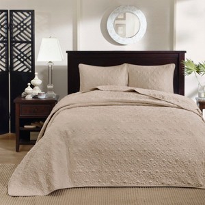Gulches Queen Reversible Bedspread Set Khaki - 1 of 4