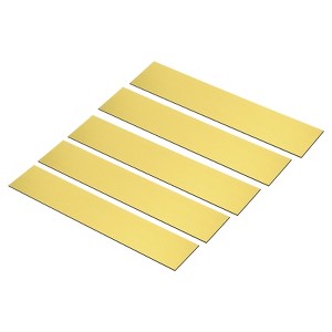 Unique Bargains DIY Laser Printing Personalized Office Blank Engraving Name Plates 5 Pcs - 1 of 4