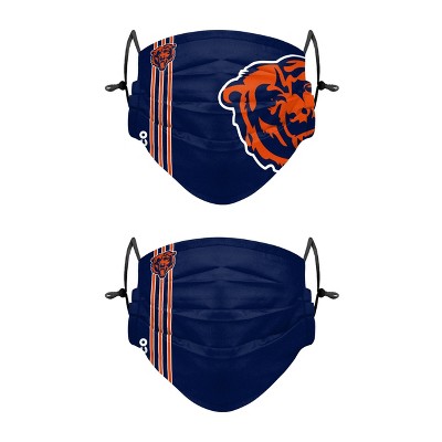 NFL Chicago Bears Adult Gameday Adjustable Face Covering - 2pk