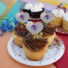 Abilene Christian Secondary Logo Heart Love Cupcake Picks Toppers Decoration Set of 6 - 4 of 4