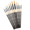KINGART Brush Set Gold Nylon 12 Rounds - 2 of 4