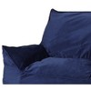 Velveteen Bean Bag Chair with Armrests - 4 of 4