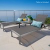 PAGED 2-Piece Patio Chaise Lounge with 5 levels of Adjustment and  Mesh Material,Outdoor Lounge Chairs with wheels for Poolside,Backyard - 2 of 4