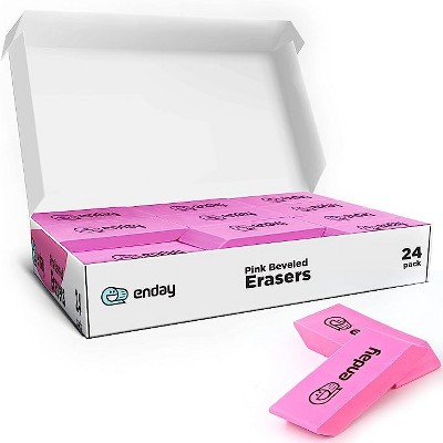 Factis Non-abrasive Self-cleaning Graphite Plastic Eraser, Small, White,  Pack Of 24 : Target