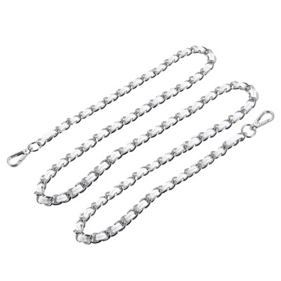 white, silver tone