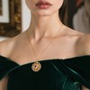 Ross-Simons 4.00 Carat Amethyst and .50 ct. t.w. White Topaz Geometric Pendant Necklace in 18kt Gold Over Sterling Size - 2 of 3