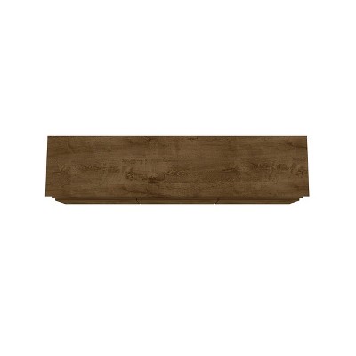 Rustic Brown Mid-Century Modern 70'' TV Stand with Cabinet Storage