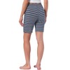 INSPIRE CHIC Women's Stripe Pajama Bottoms Soft Elastic Waist Drawstring Sleepwear Lounge Shorts with Pockets - 4 of 4