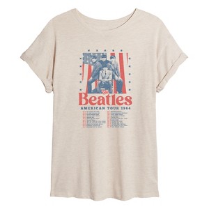 Women's The Beatles American Tour 1964 Tour Dates Oversized