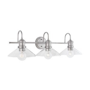 Austin Allen Zephir 3 - Light Vanity in  Brushed Nickel Painted - 1 of 4