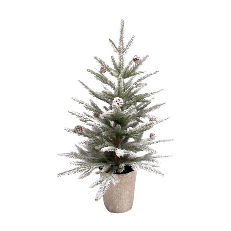 Celebrations Green Tree with Basket Indoor Christmas Decor 2 ft., 1 of 2