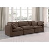 Meridian Furniture,Indulge Brown Velvet Modular Sofa - 2 of 4