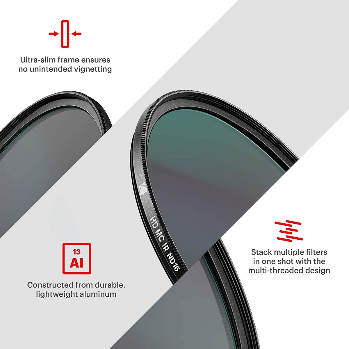 KODAK IR Neutral Density Filter | ND16 Filter Stops Overexposure, Reduces Depth of Field, Captures Motion & Blocks Infrared - thumbnail 5