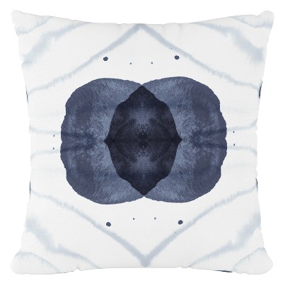 Blue/White Print Throw Pillow - Skyline Furniture