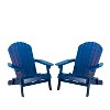 GDFStudio Adelina Outdoor Acacia Wood Folding Adirondack Chairs (Set of 2) - 2 of 4