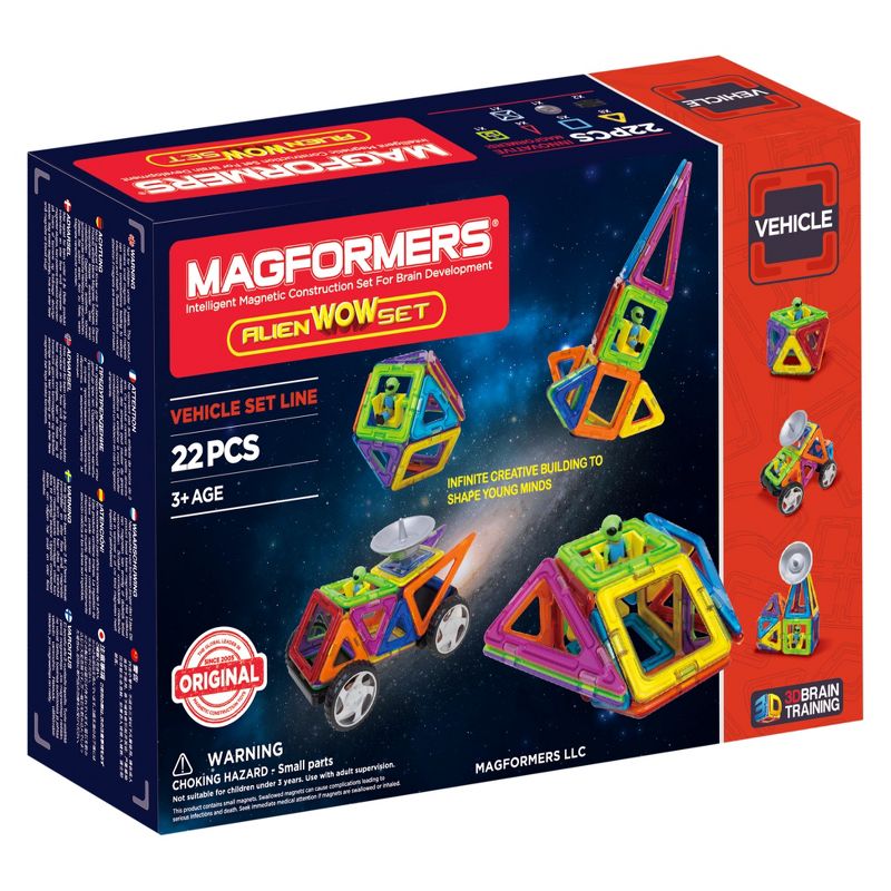 Magformers Space WOW Alien Set - 22pc, 2 of 10