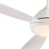 52" Minka Aire Modern Indoor Ceiling Fan with LED Light Remote Control White Opal Glass for Living Room Kitchen Bedroom Family - 3 of 4