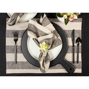 Solino Home Striped Linen Placemats, Set of 4 | Cabana Stripe - 1 of 4