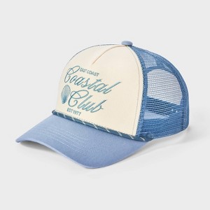 Coastal Club Trucker Baseball Hat - Universal Thread™ Blue  display picture 2