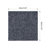 VisioGear Carpet Tiles, 12"*12" Soft Padded Floor Tiles For Living Room Kitchen Bedroom, Deep Gray, 11.81"*11.81"*0.16" - 3 of 4