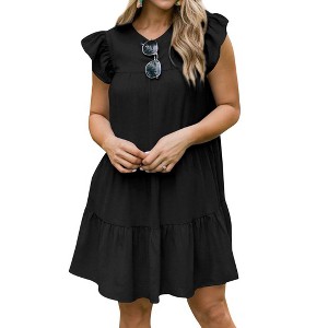 cotton wool mock neck mini sweater dress Brown Mock Neck Front Pocket Short Sleeve Sweater Dress *FINAL SALE*