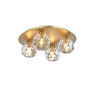 Elegant Lighting Graham 4 - Light Flush Mount in  Gold - 1 of 4