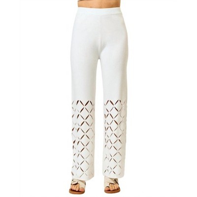 Women's Ileana Cutout Detail Elastic Waistband Pants - lalavon