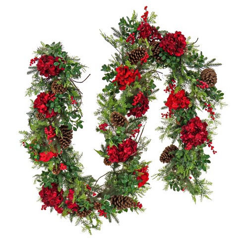 9' Prelit LED Decorated Vienna Waltz Garland Warm White Lights - National Tree Company - image 1 of 4