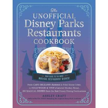 The Unofficial Disney Parks Restaurants Cookbook - (Unofficial Cookbook) by  Ashley Craft (Hardcover)