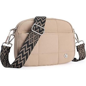 CLUCI Quilted Crossbody Bags for Women Lightweight Puffer Shoulder Bag Travel Purses with Wide Strap - 1 of 3