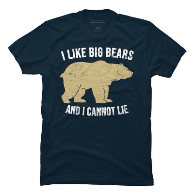 Adult Design By Humans I Like Big Bears And I Cannot Lie Bear Silhouette By Wholesome T-Shirt