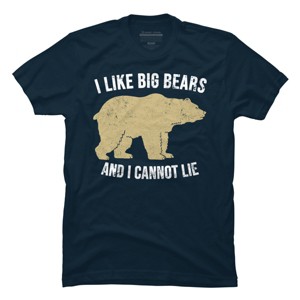 Adult Design By Humans I Like Big Bears And I Cannot Lie Bear Silhouette By Wholesome T-Shirt - 1 of 2