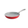 10 Pc Cold-Forged Induction Ceramic Cookware Set - Red