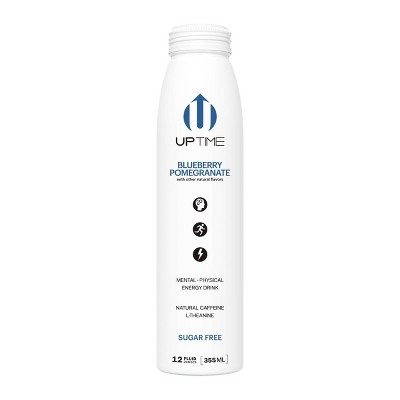 UPTIME Blueberry Pomegranate Sugar Free Energy Drink - 12 fl oz Bottle