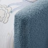 Vynxaria Twin Size Upholstered Platform Bed with Adorable Rabbit Ear Headboard & Safety Rail - 3 of 4