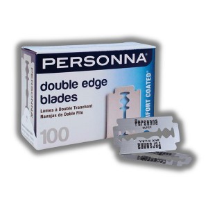 PERSONNA Barber Comfort Coated Double Edge | his classic method is the origin of all mens disposable razors and razor systems - (100 Pcs) - 1 of 2