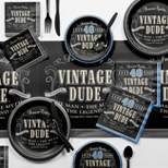 Vintage Dude 40th Birthday Party Supplies Kit