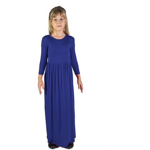 Women's 24seven Comfort Apparel Off-The-Shoulder Pleated Maxi Dress