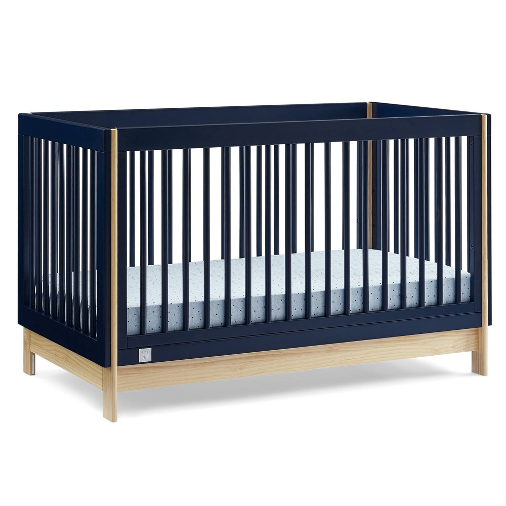 BabyGap by Delta Children Tate 4-in-1 Convertible Crib - Greenguard Gold Certified - Navy/Natural -  88071372