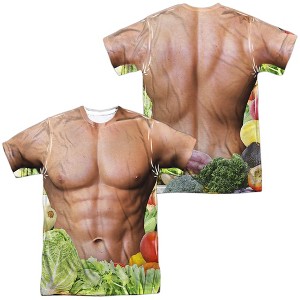 Men's Vegan Hero (Front Back Print) Short Sleeve Costume T-Shirt - 1 of 4