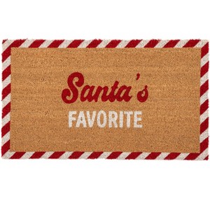 Shiraleah "Santa's Favorite" Holiday Doormat - 1 of 2