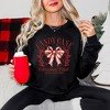 Simply Sage Market Women's Graphic Sweatshirt Coquette Candy Cane - 2 of 4