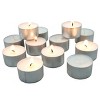 8hr Long Burning Tea Light Unscented Candles White - Stonebriar Collection - 2 of 4