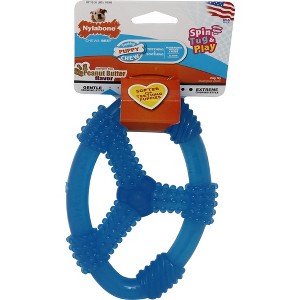 Nylabone Puppy Chew Ring in Blue, Peanut Butter Flavor for Medium Dogs - Up to 35 lbs. - 1 of 1