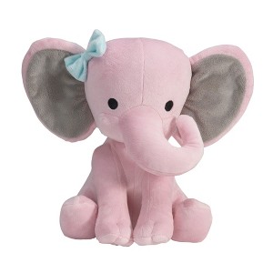 Bedtime Originals Twinkle Toes Elephant Plush - Pink - 1 of 4