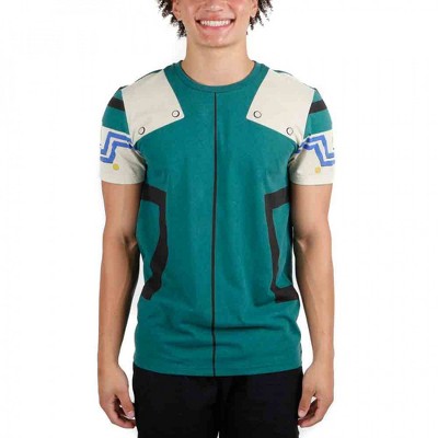 Adult My Hero Academia Midoriya Izuku Deku Costume Cosplay T-Shirt